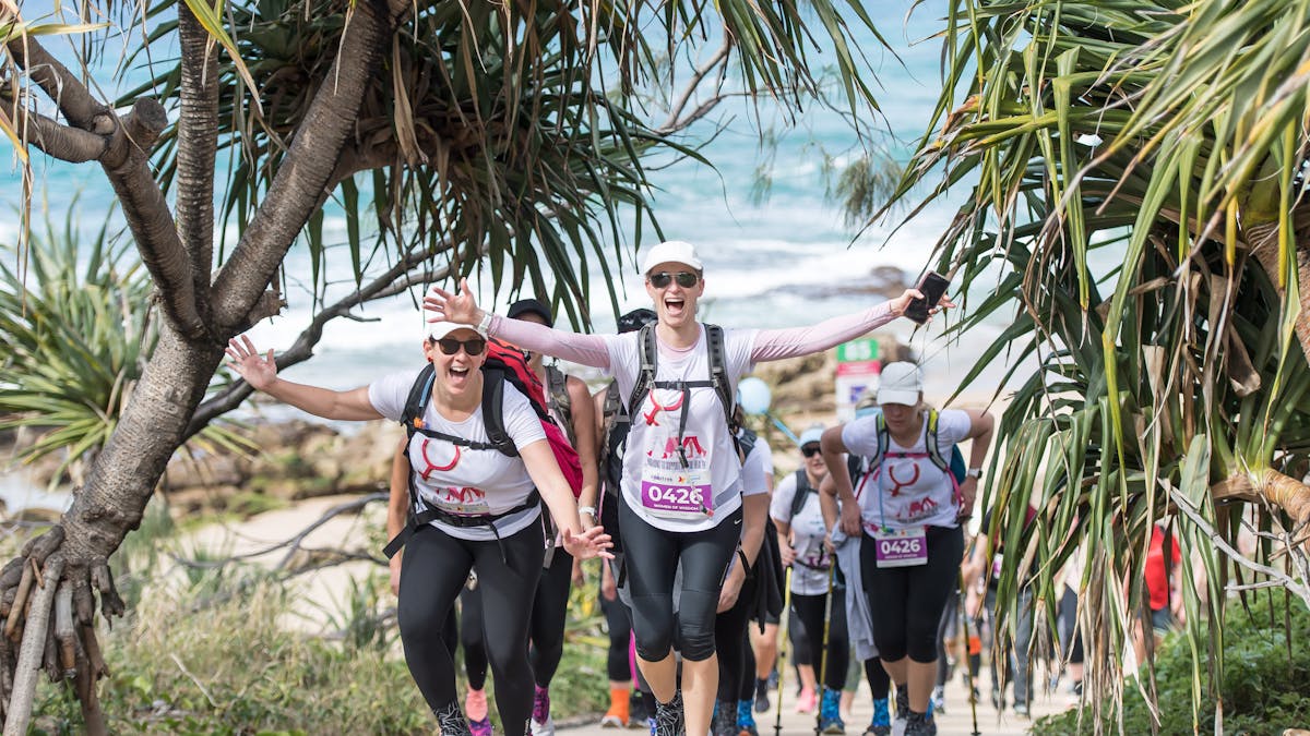 Coastrek team hiking