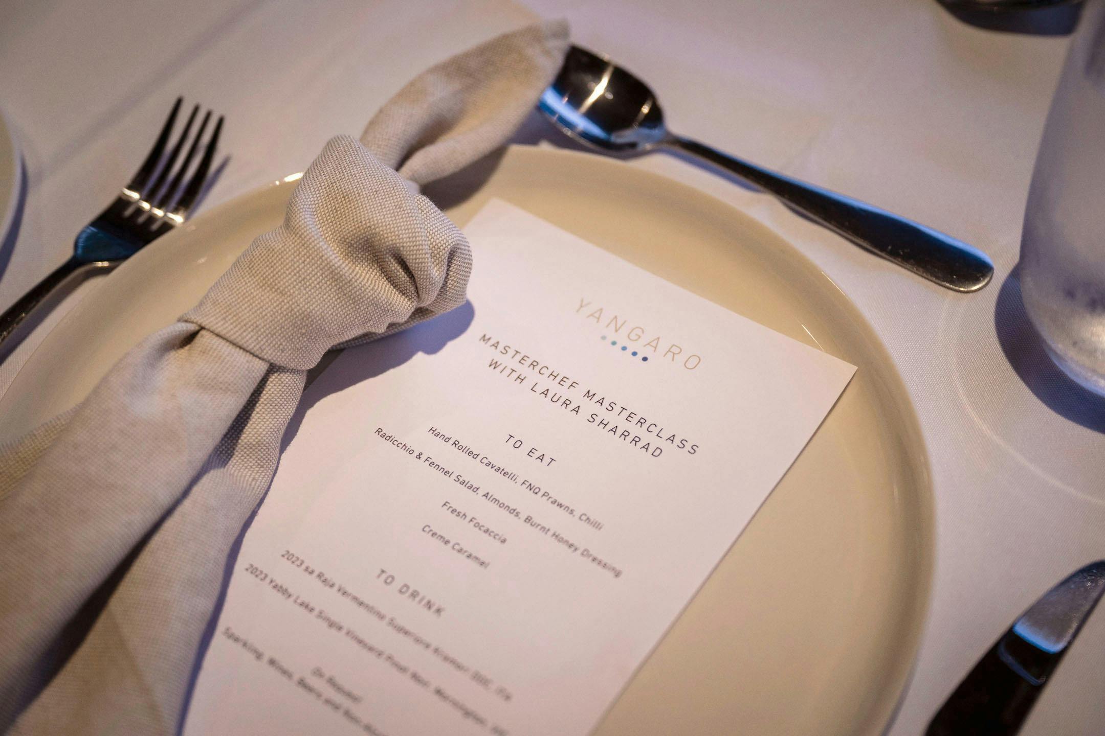 Chefs Table Menu Laura Sharrad Foodie Retreat