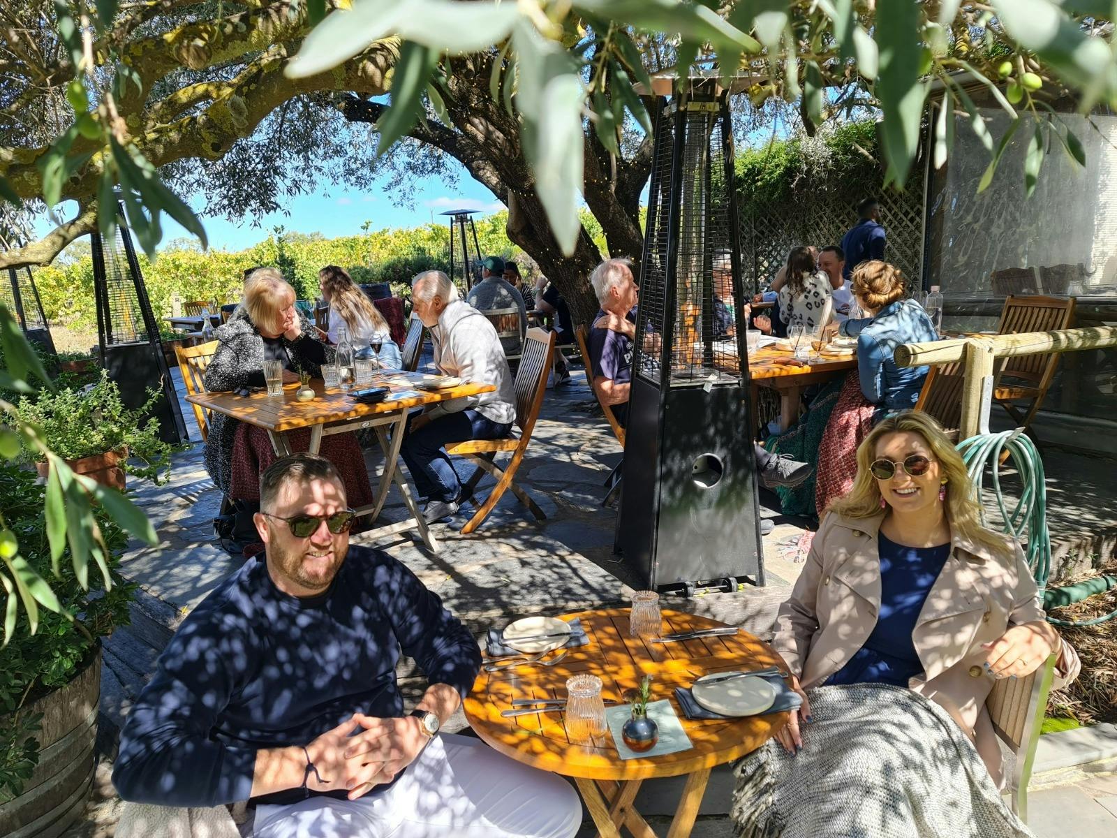 Customers on a private wine tour