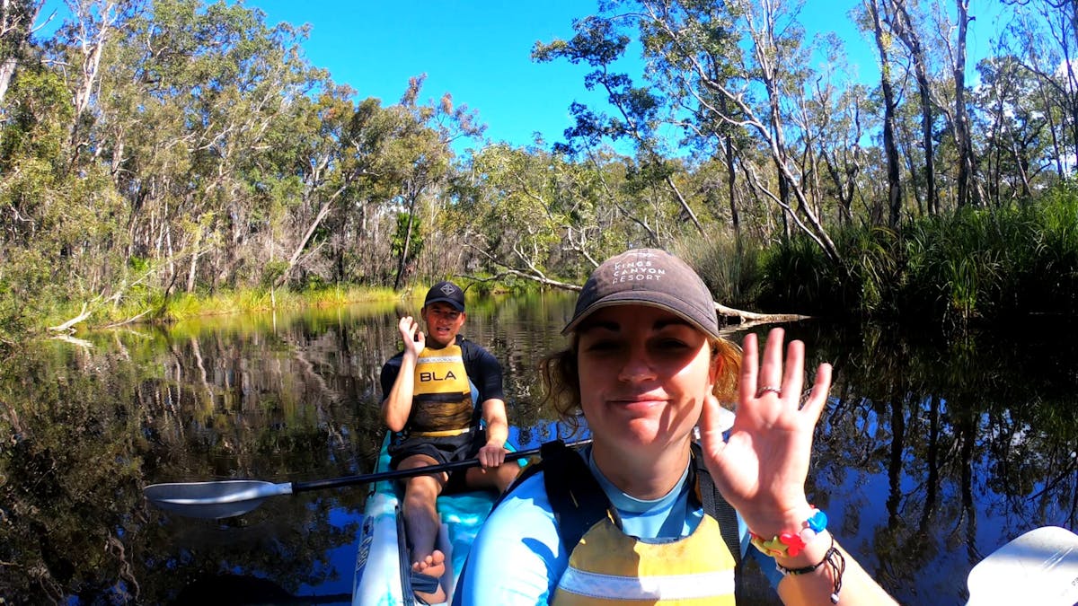 Kayaking through the Noosa Everglades