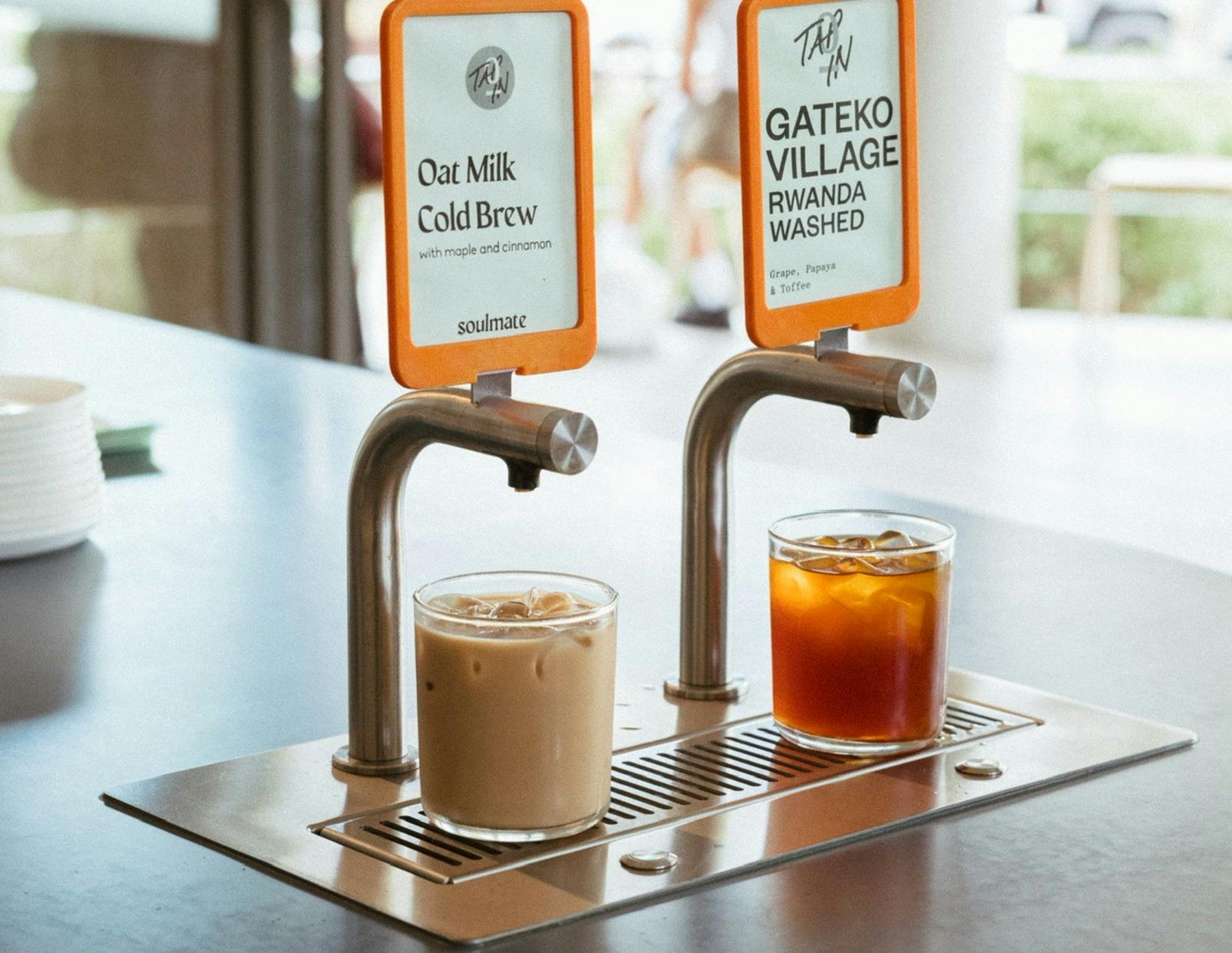 Soulmate - drinks on the coffee bar at Soulmate