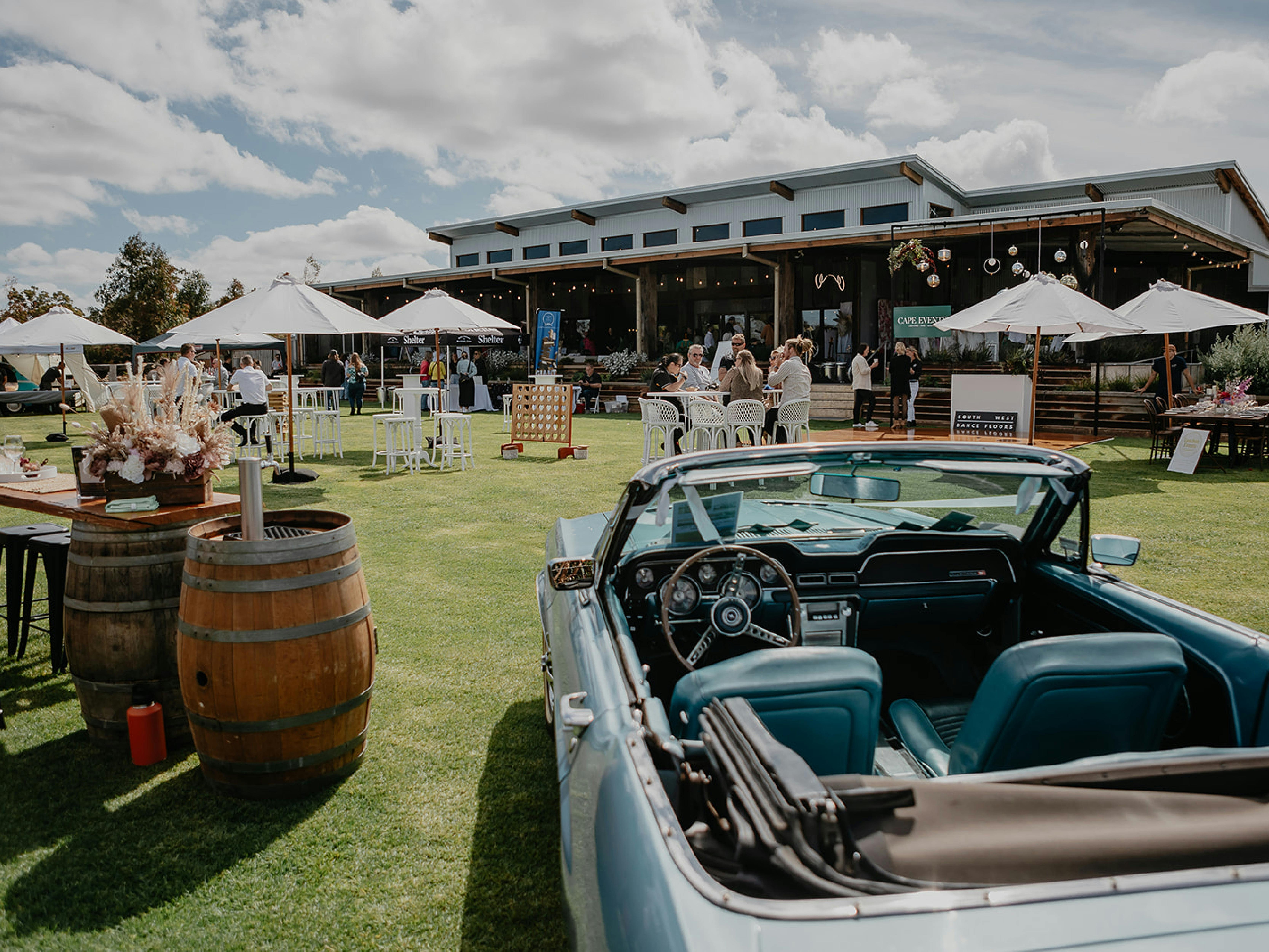 Wedding fair on the main lawn