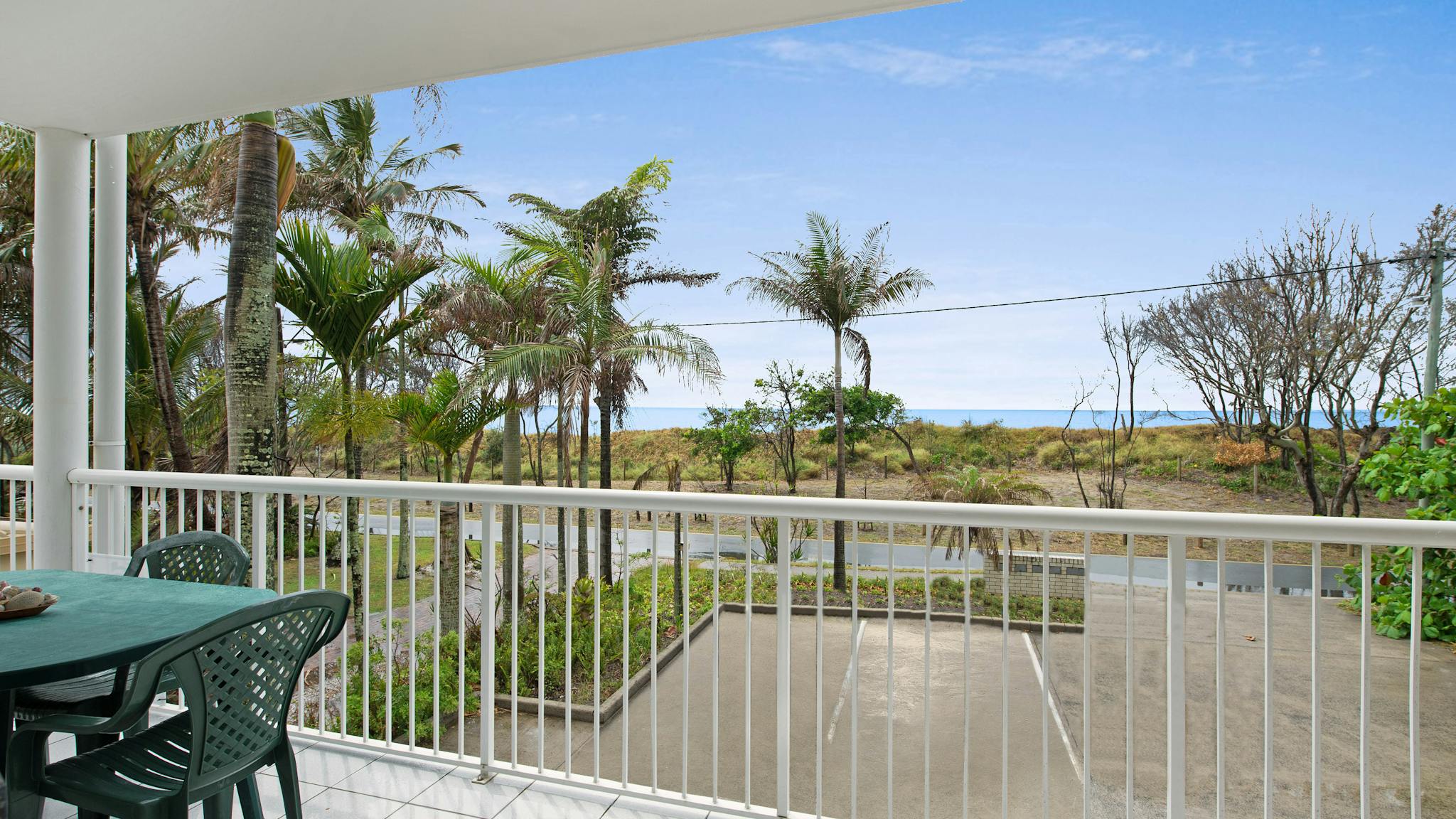 Balcony overlooking the Surf Beach Balcony overlooking the Surf Beach