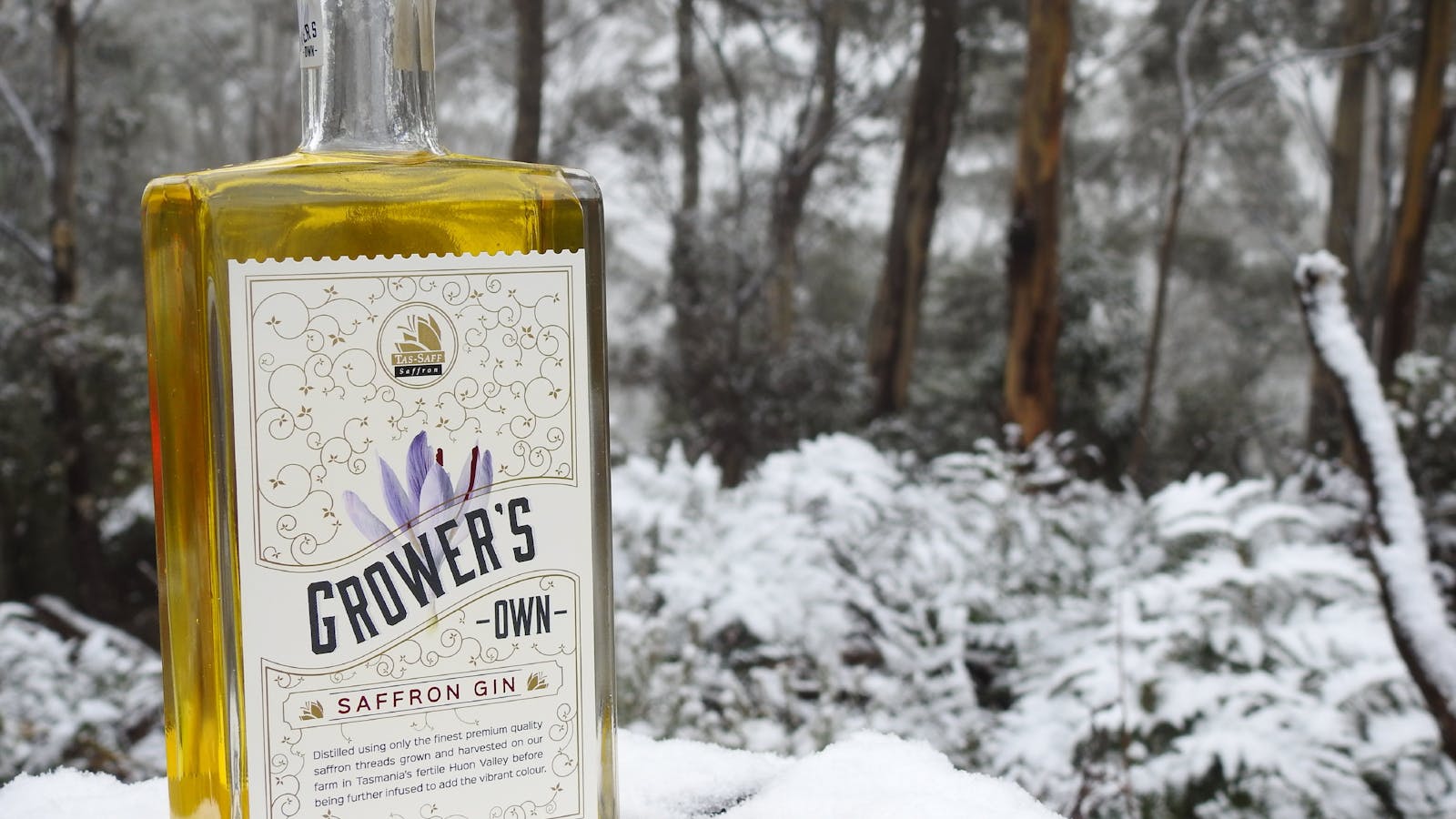 Tas-Saff Grower's Own saffron gin