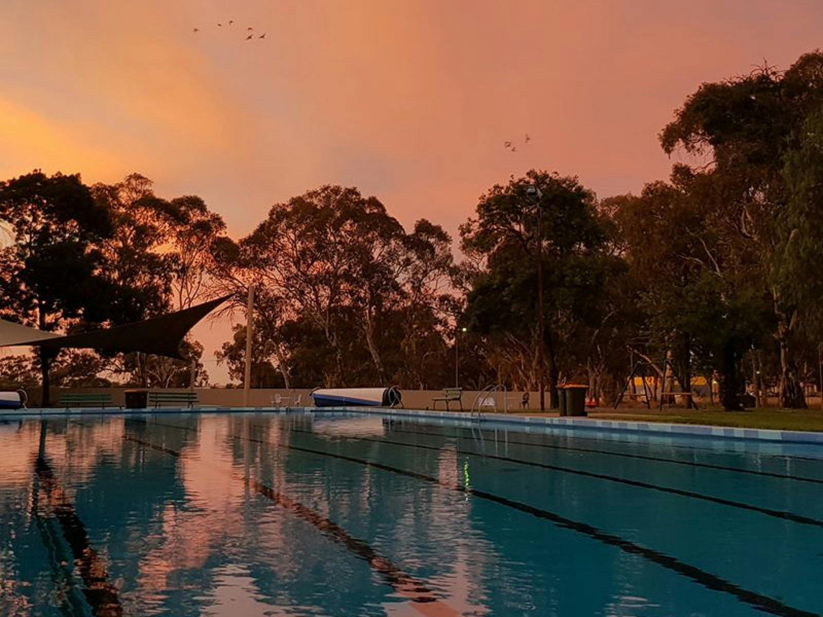 Pool at Sunset