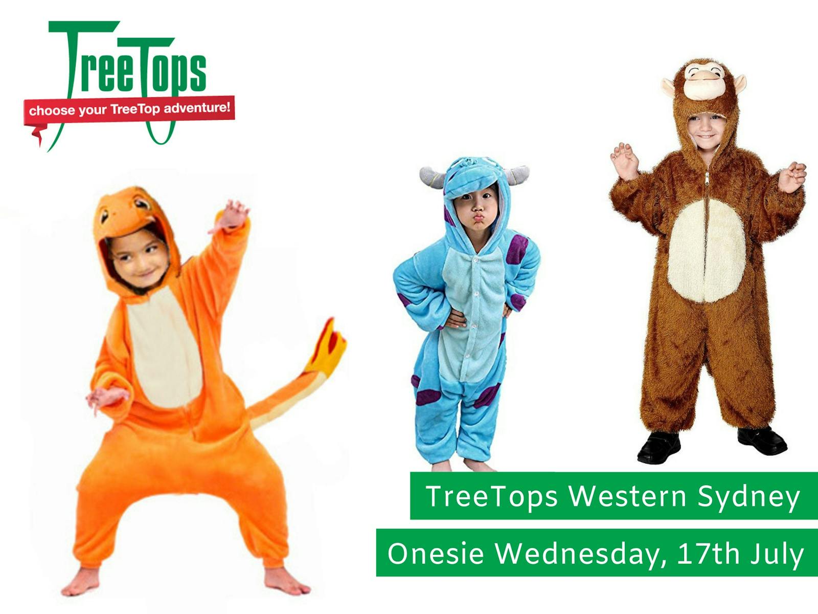 Image for Onesie Wednesday at TreeTops Western Sydney