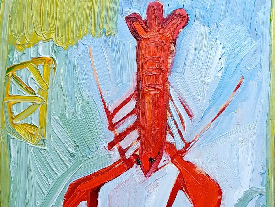 Unknown 2 painting of a lobster by Tilley Wood