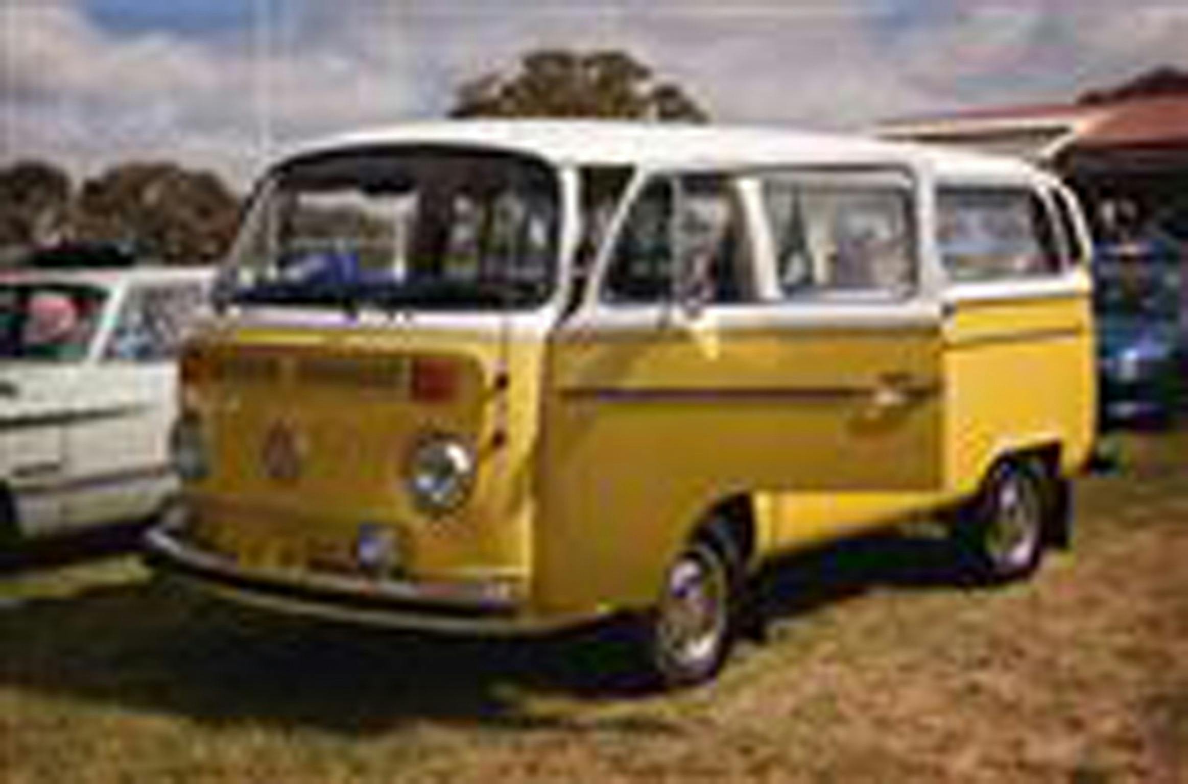 Yellow Kombi on display