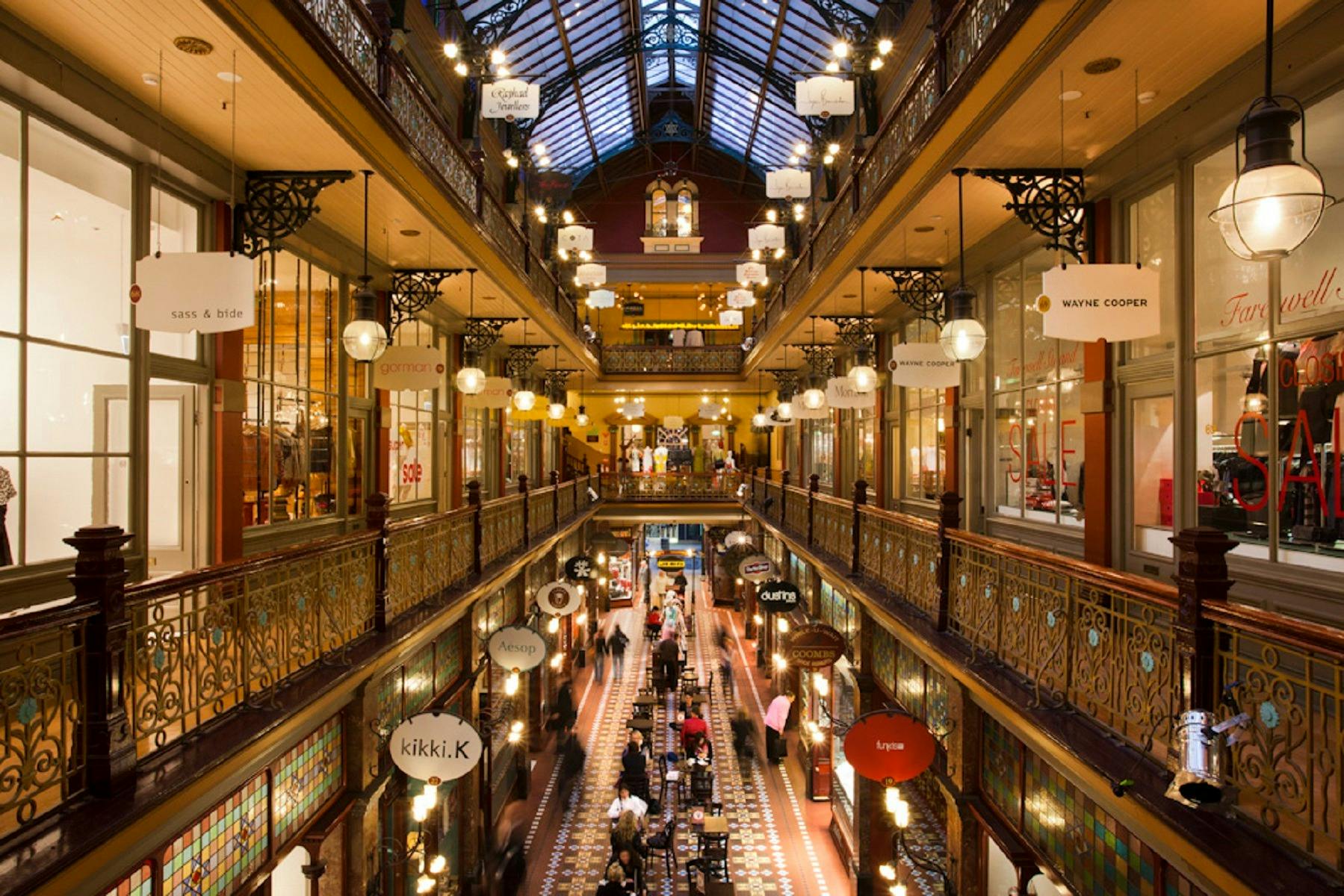 The Strand Arcade inside view of the atrium