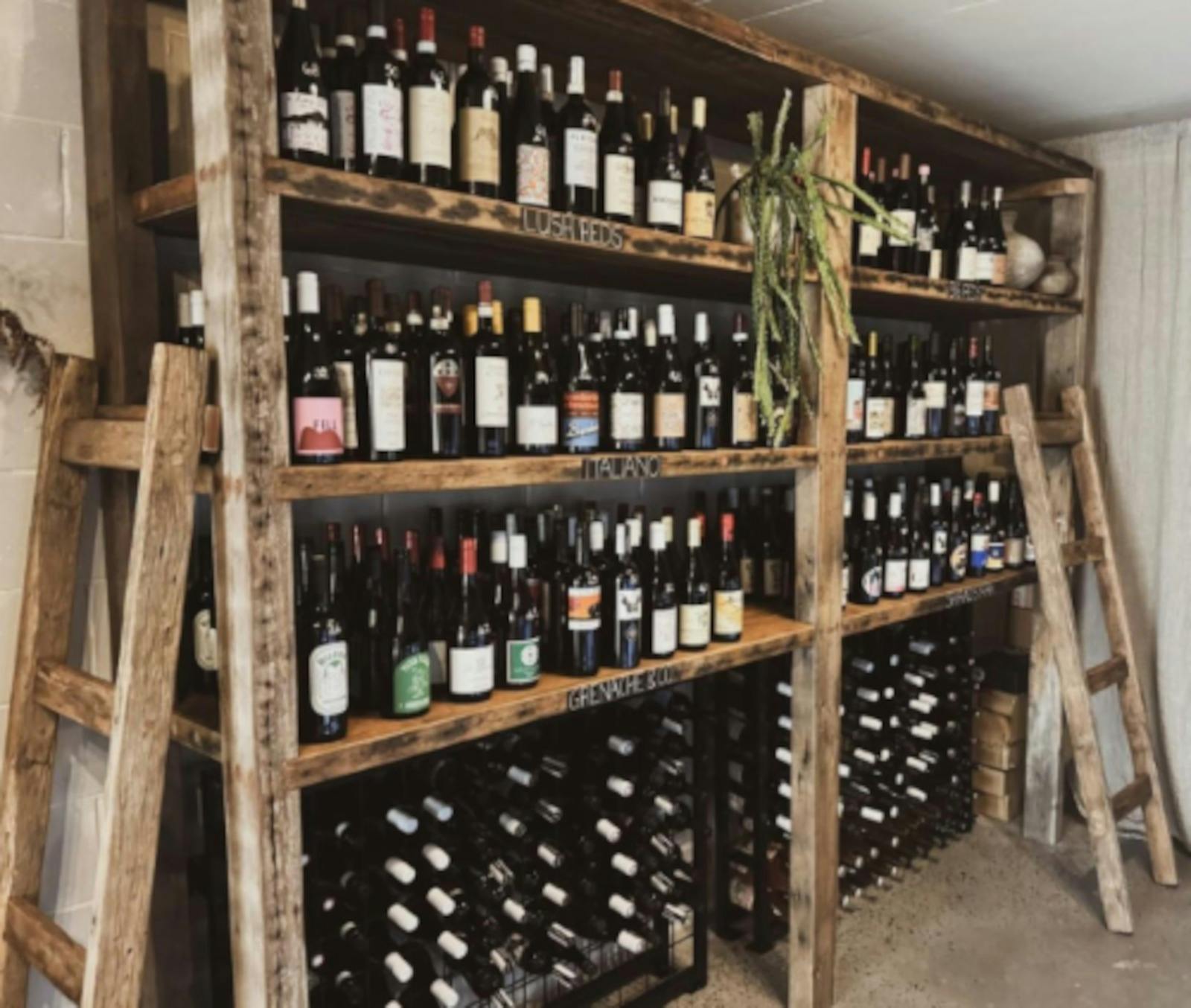 Wine on the shelves