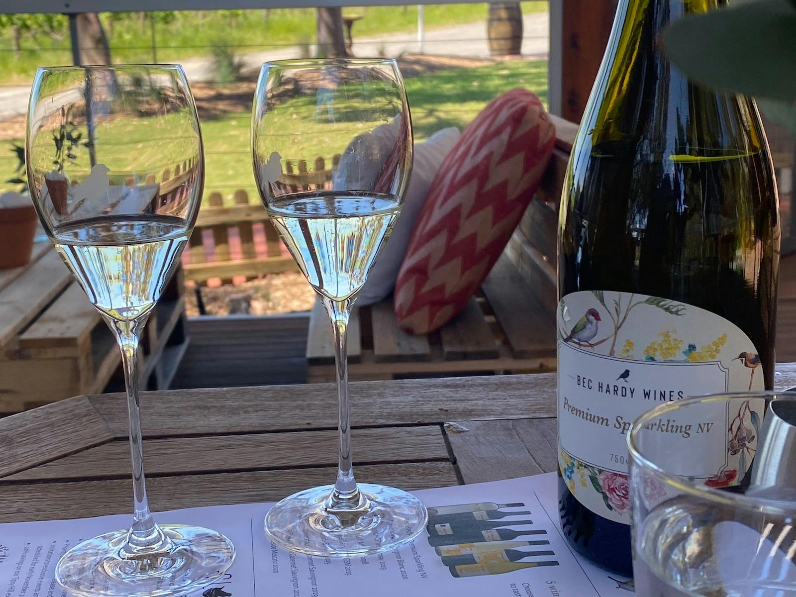 garden in background