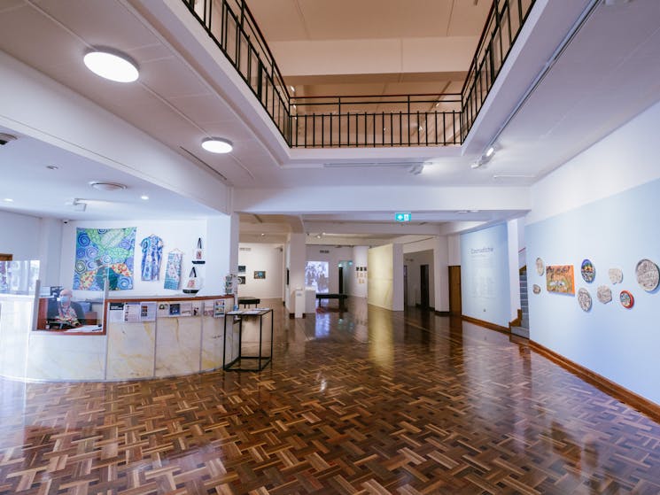 Internal view of the Wollongong Art Gallery