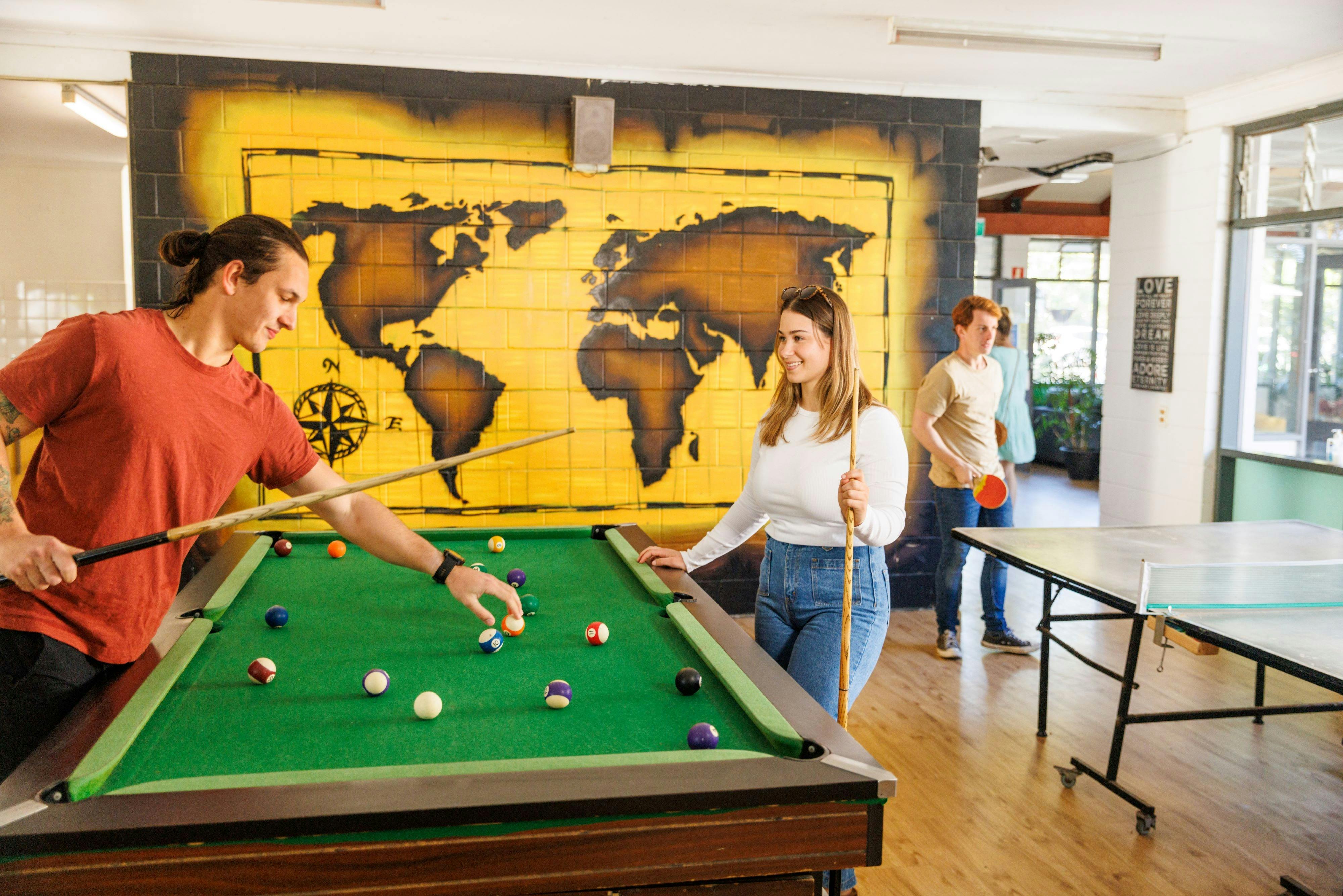 YHA Coolangatta games room