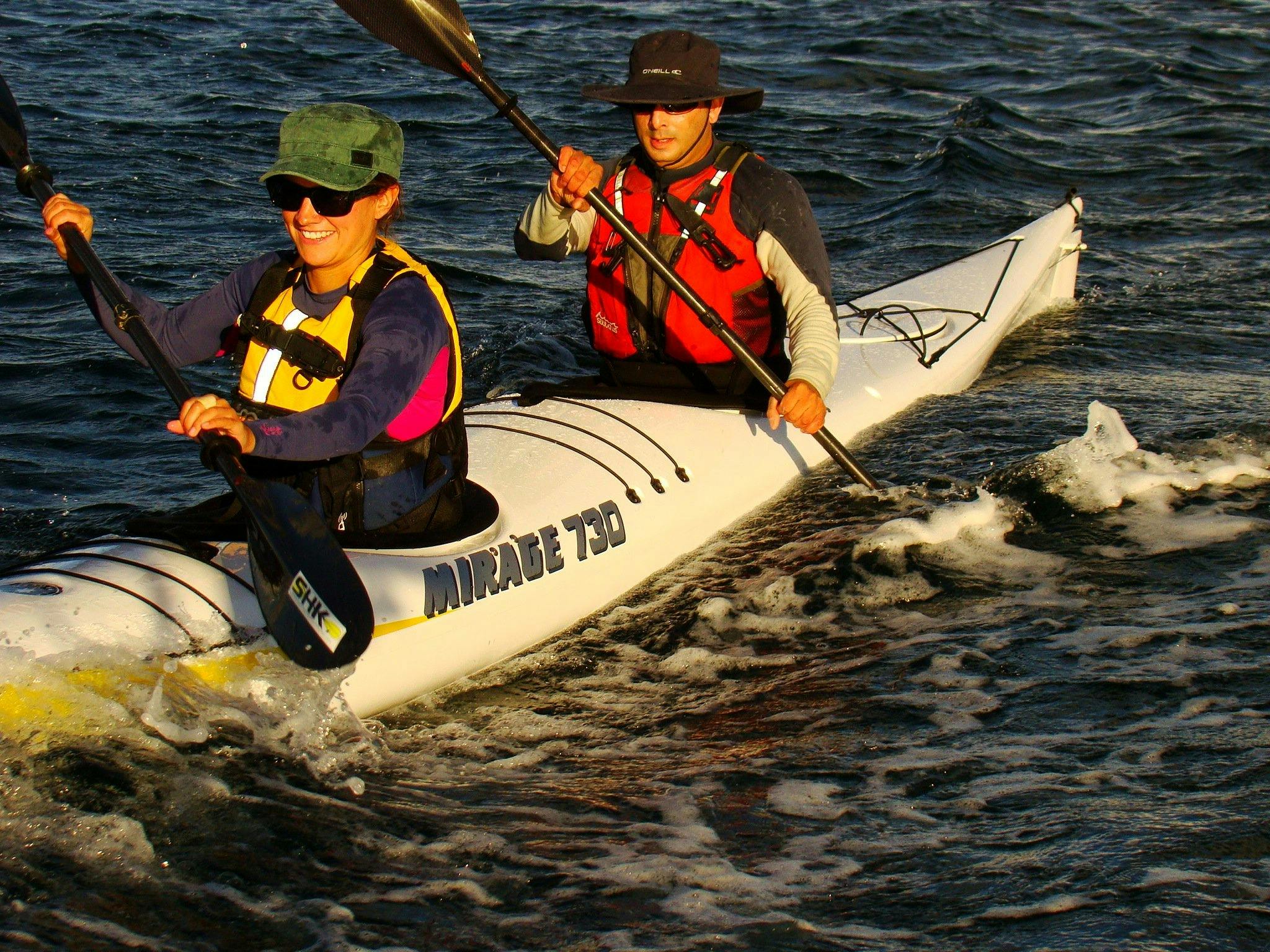 미라지 씨 카약의 디럭스 더블 씨 카약