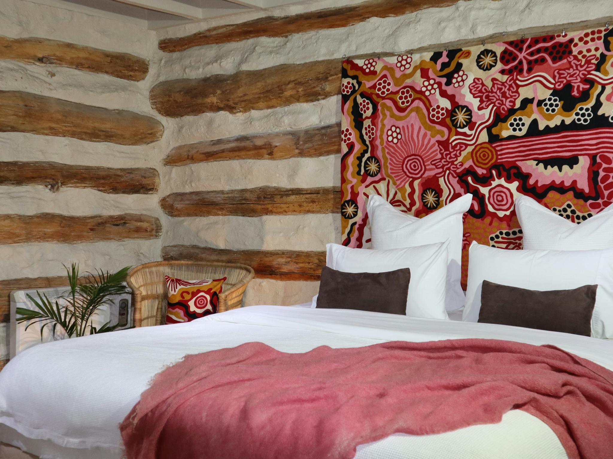 Character and comfort offered by four bedrooms; 3 kings and a queen bedroom with extra folding beds.