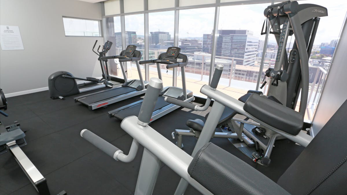 Cardio Room located on Rooftop Recreation level