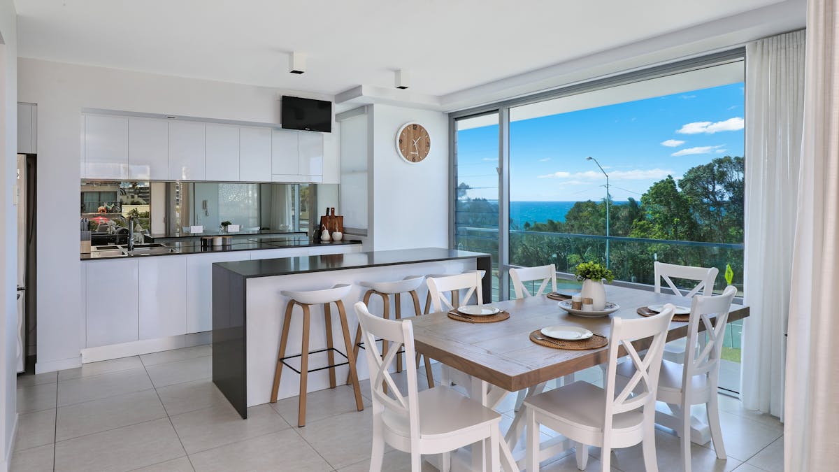Living area has sweeping views