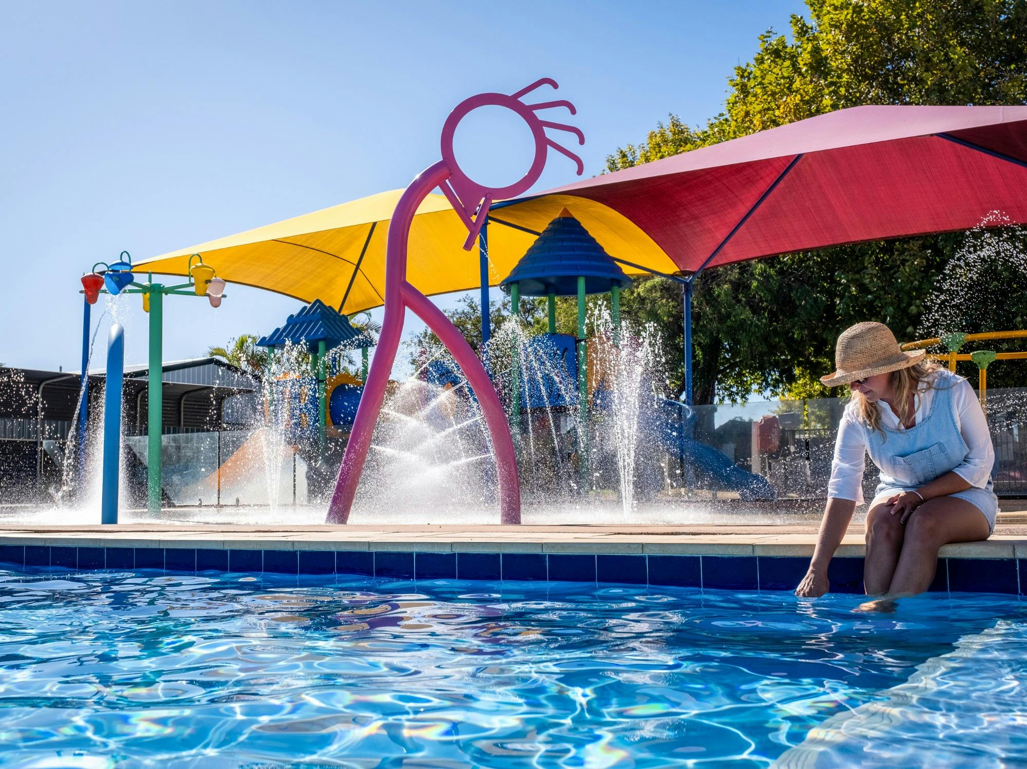 Swimming pool and splash park