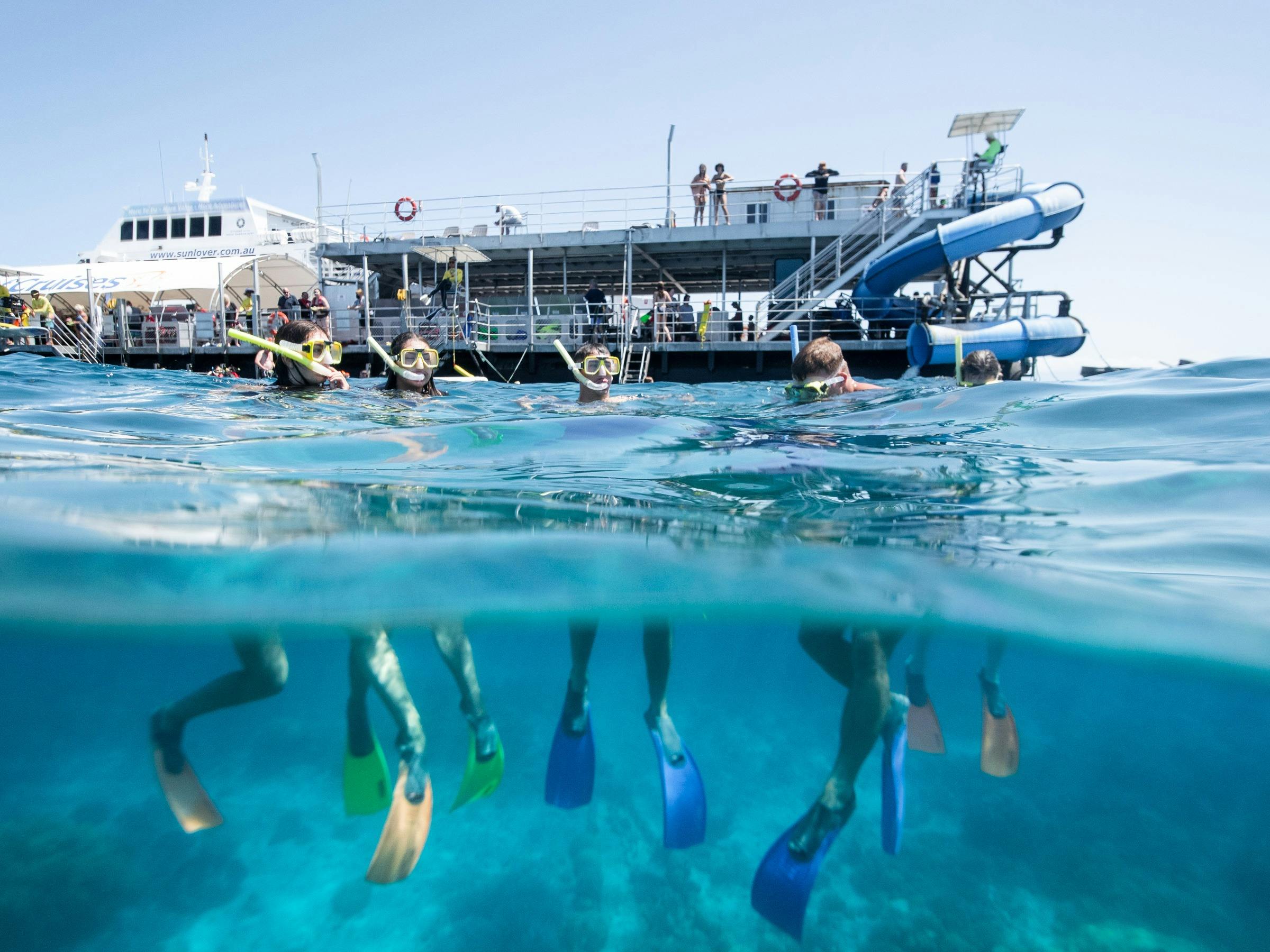 Snorkel the great barrier reef at Moore Reef
