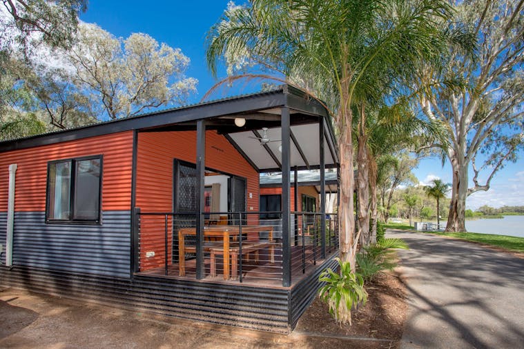 Two Bedroom Riverfront Villa accommodates up to 5 people