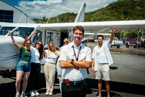 Some very happy customers with one of our great pilots