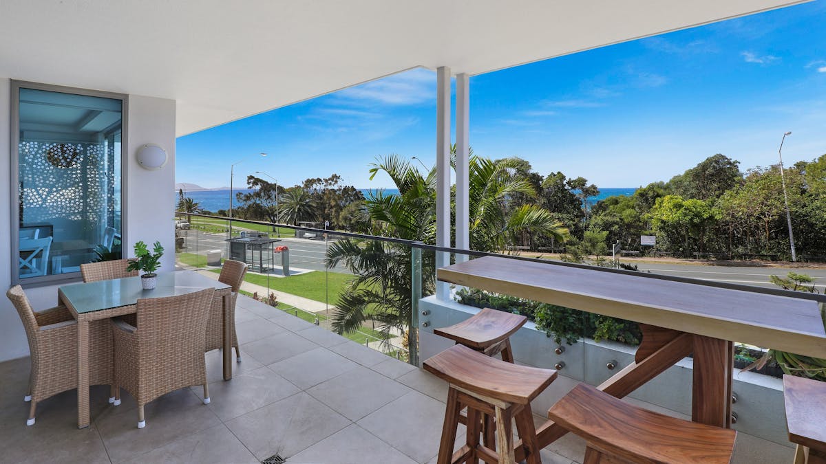 Ample seating on balcony with great views