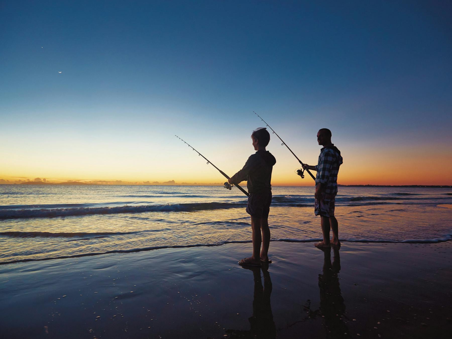 Fishing at Blacks Beach