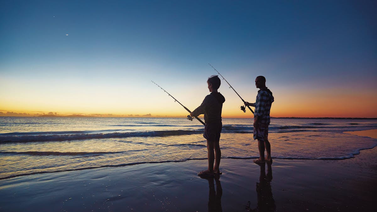 Fishing at Blacks Beach