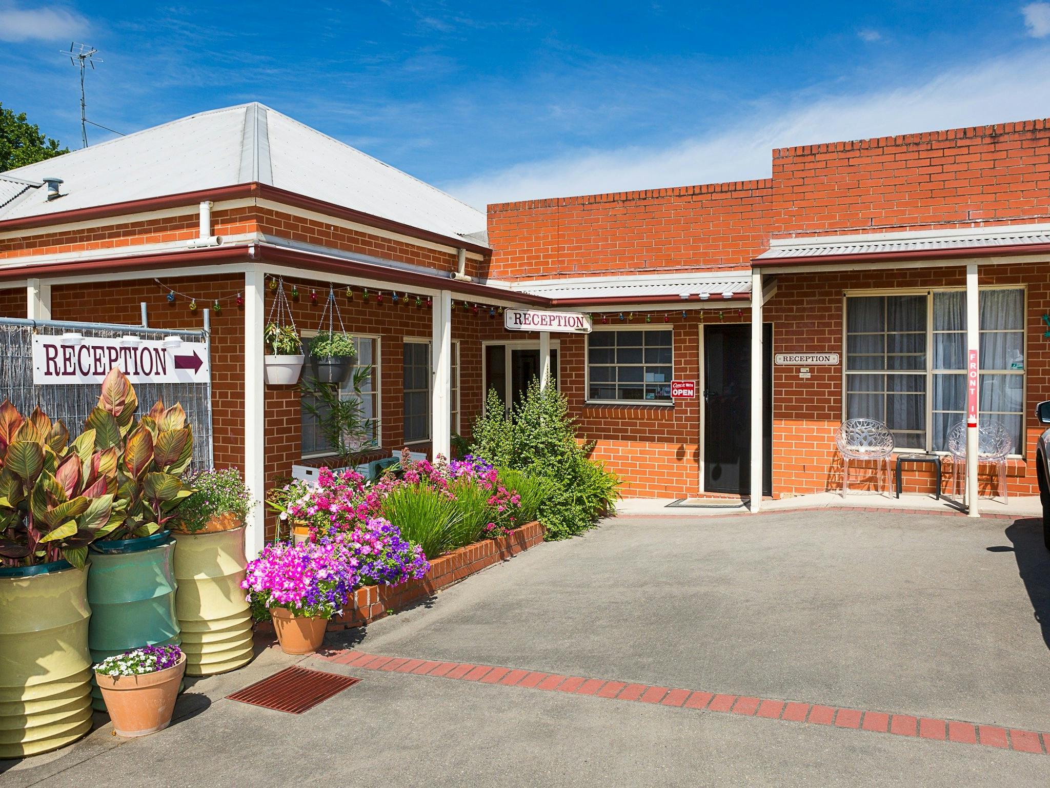 Entrance to Motel Reception