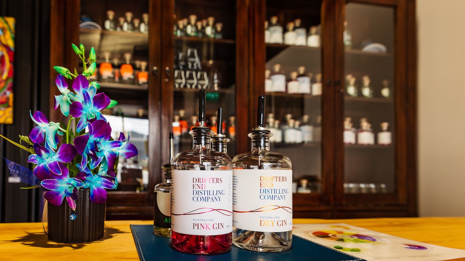 Drifters End Distilling Company Australian Dry and Pink Gins