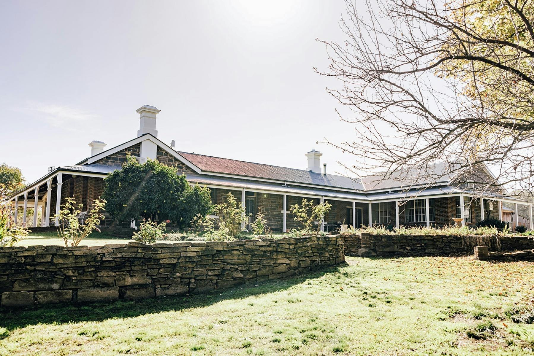 Outdoor wide view of the heritage police barracks building that holds the gallery.