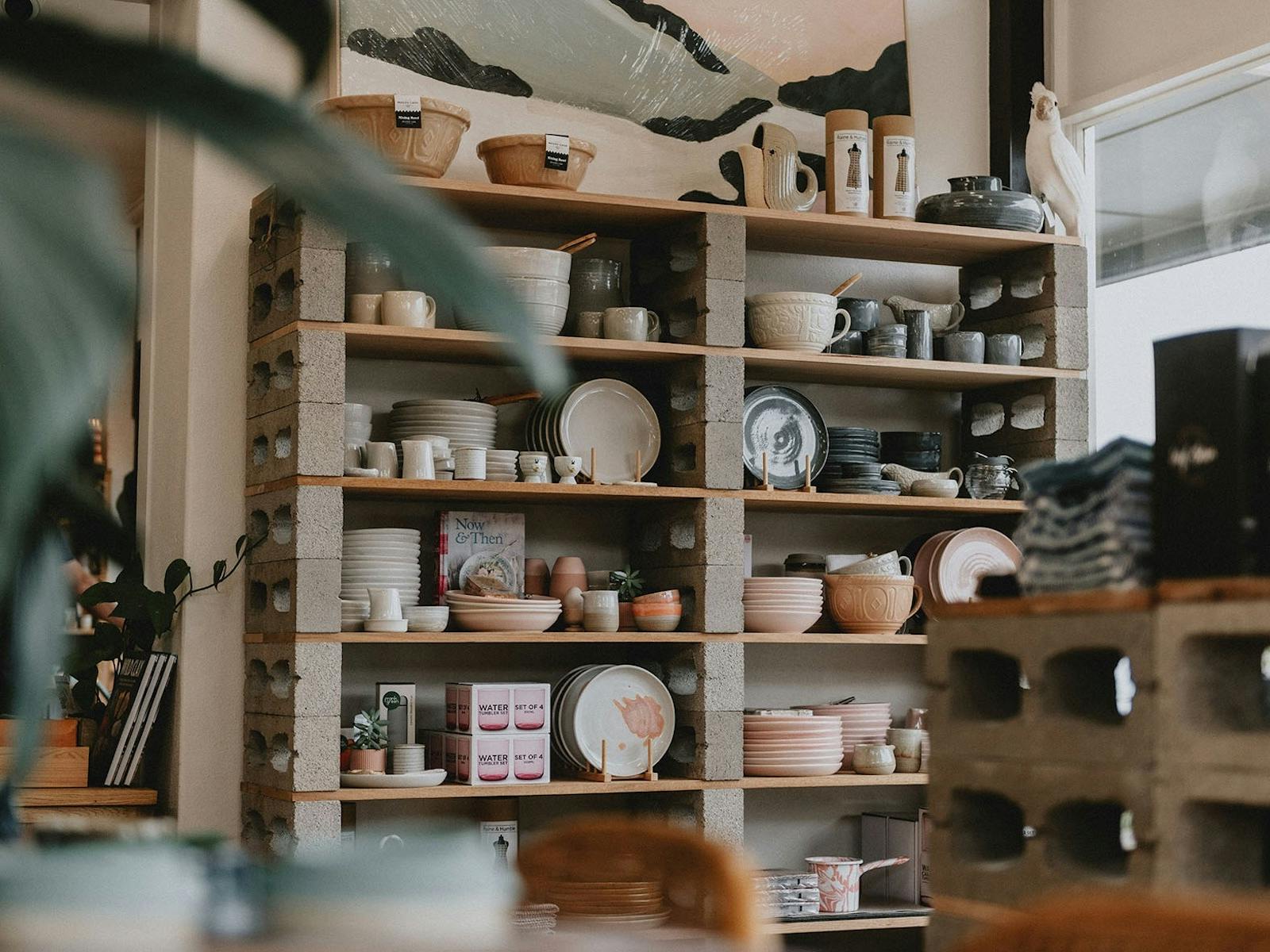 You'll find an extensive range of pottery and tableware at The Panton Store in Toora, South Gippslan
