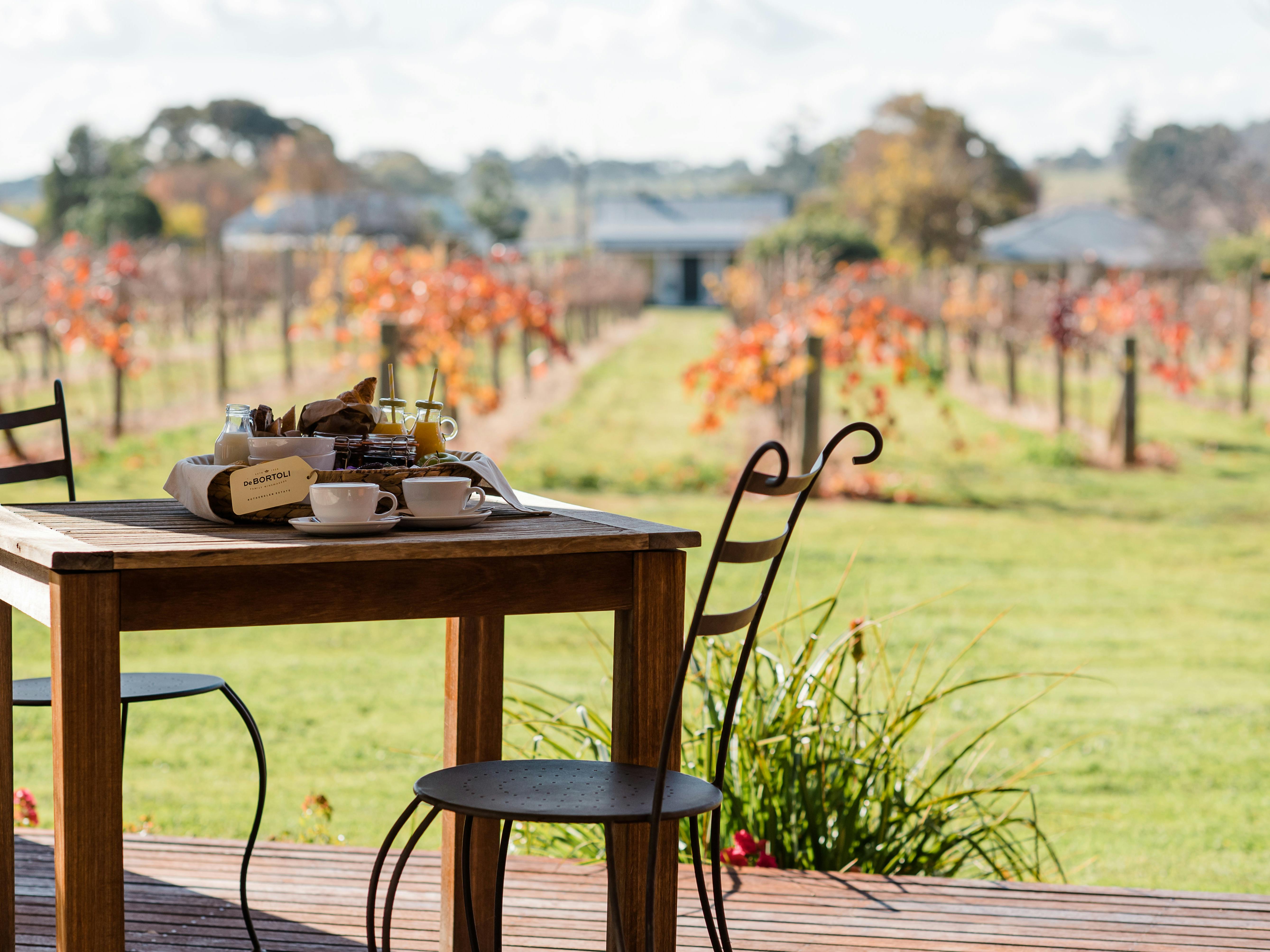 Tuileries at De Bortoli Rutherglen Balcony breakfast