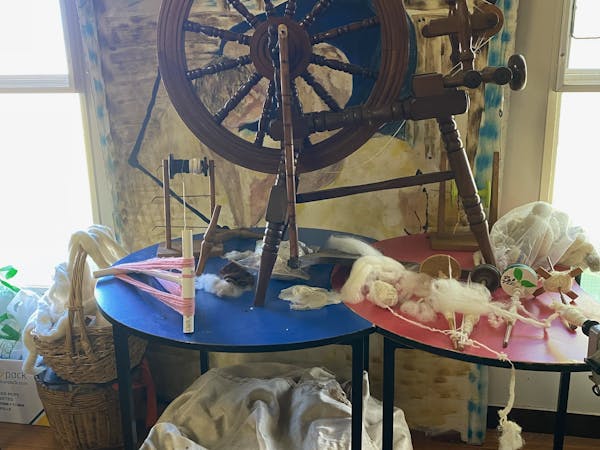 One of the few spinning wheels