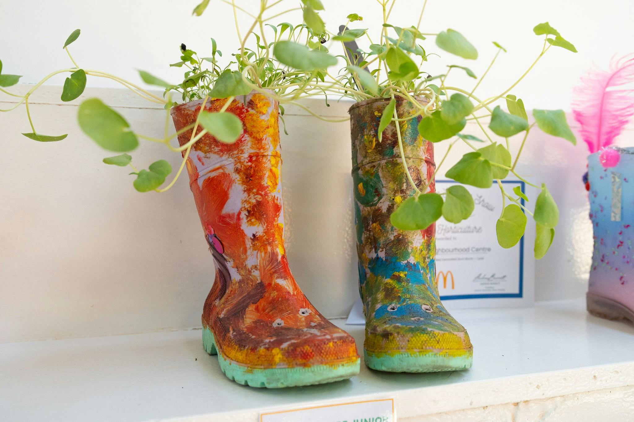 Decorated gumboots