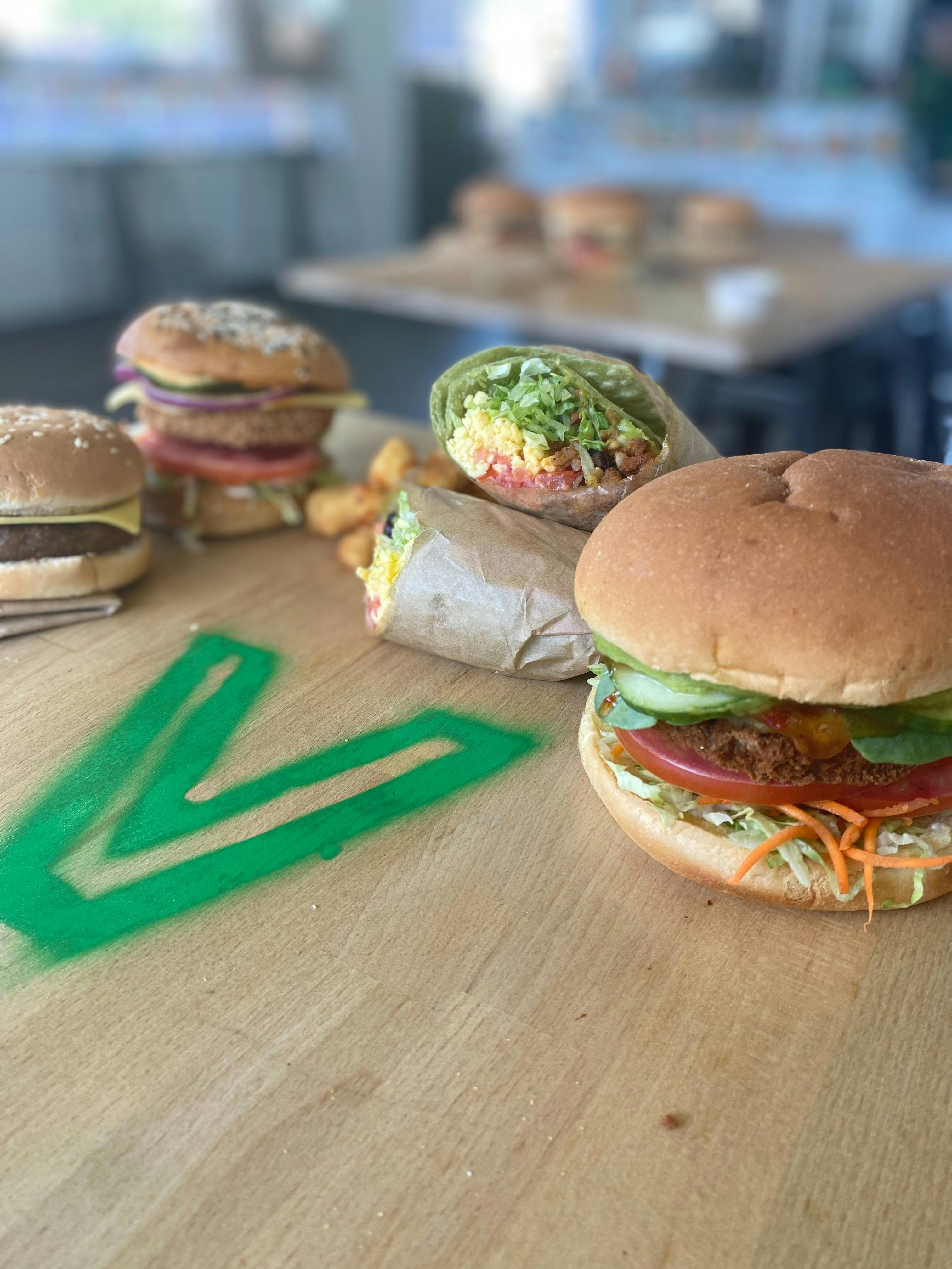 Vego's Vegetarian Food Food burgers and wraps