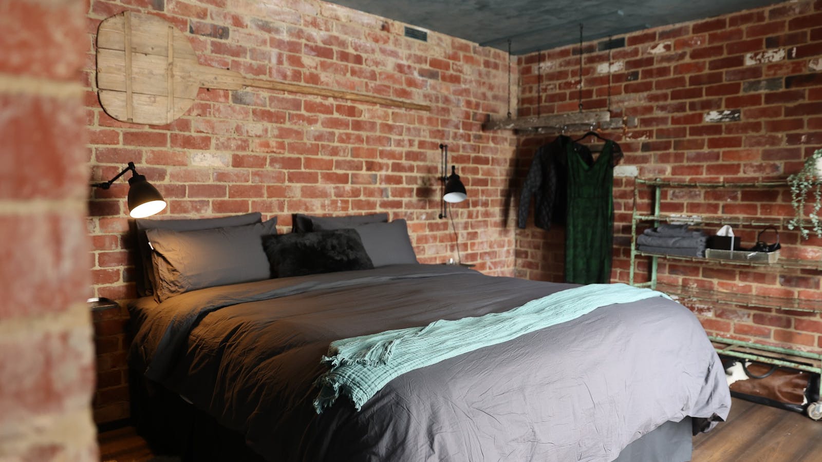 Enjoy lazy mornings in the luxurious king-size bed.