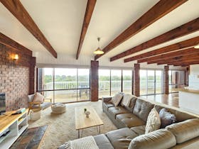 Lounge room looking out to view