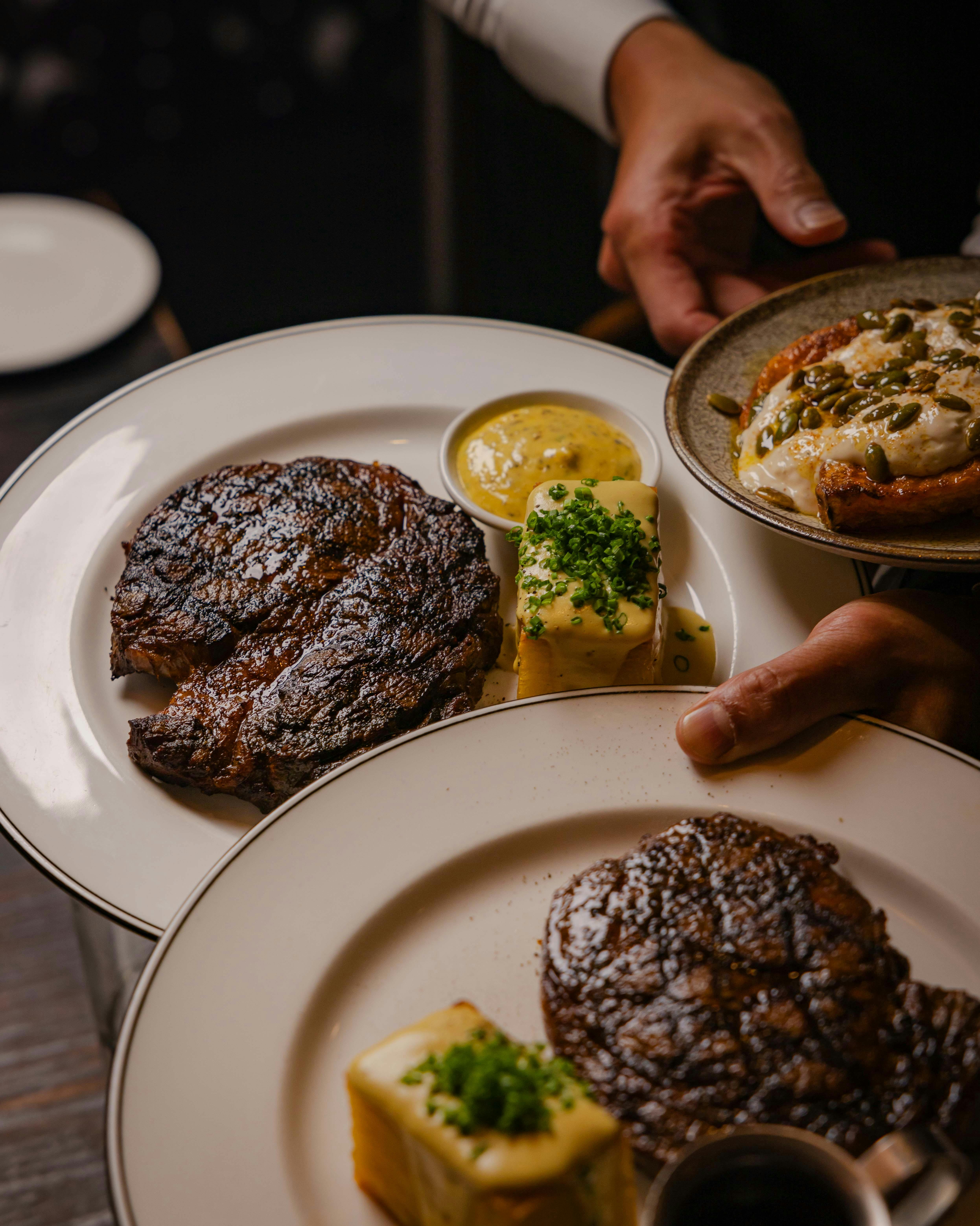 Scotch fillet, truffled bearnaise