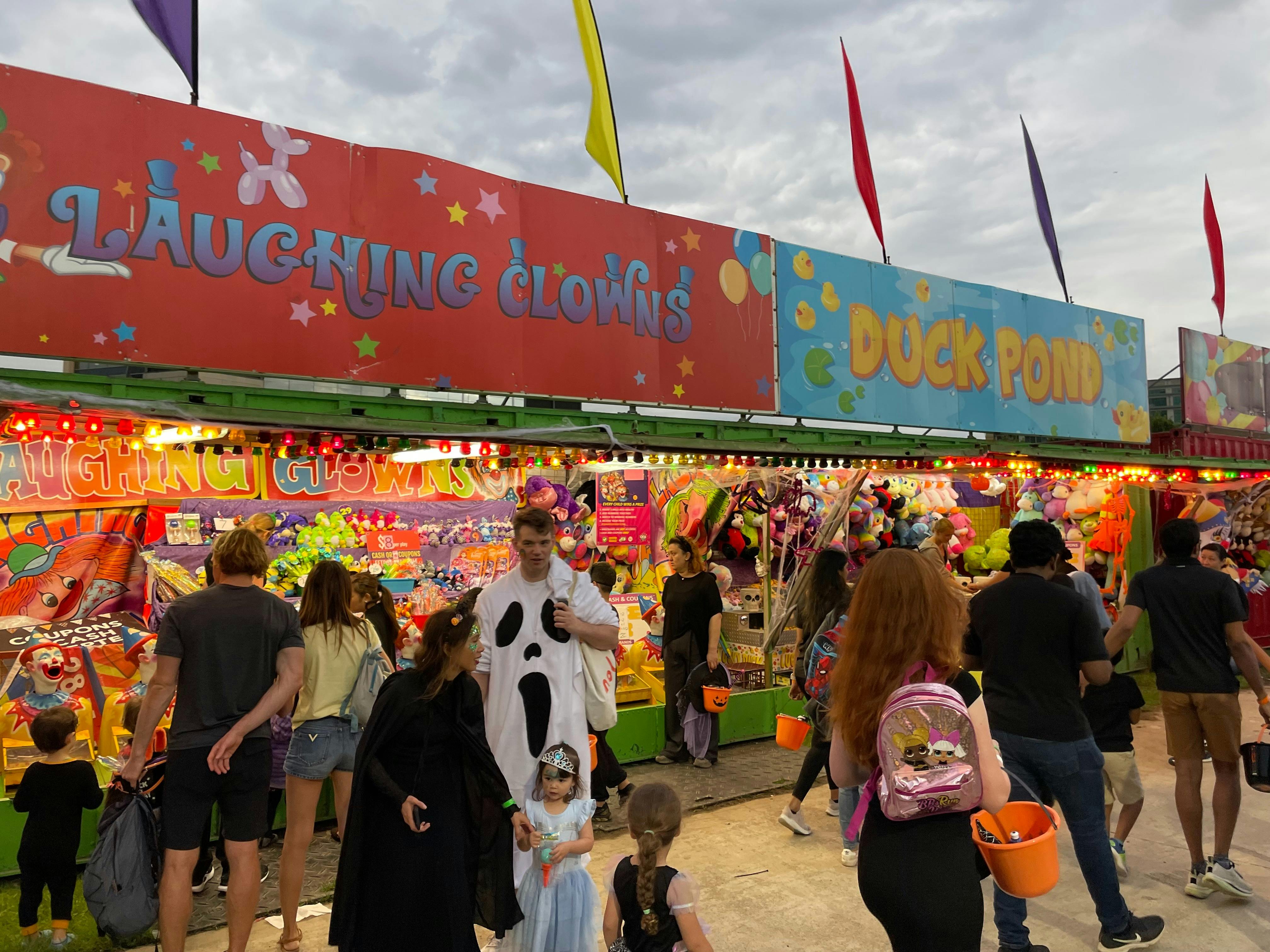 Try your luck at carnival games.