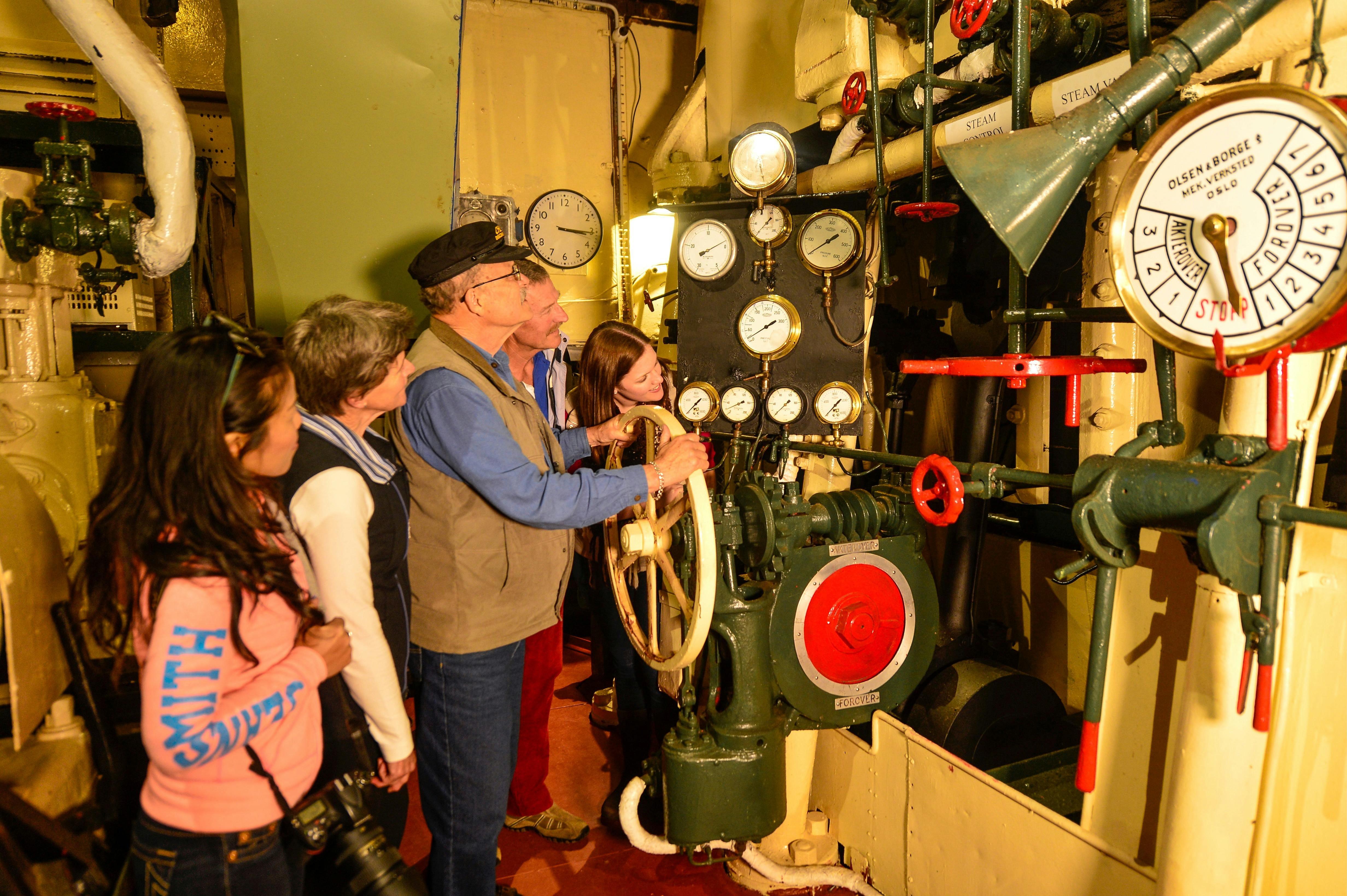 In the Engine room of the Cheyne IV whaler