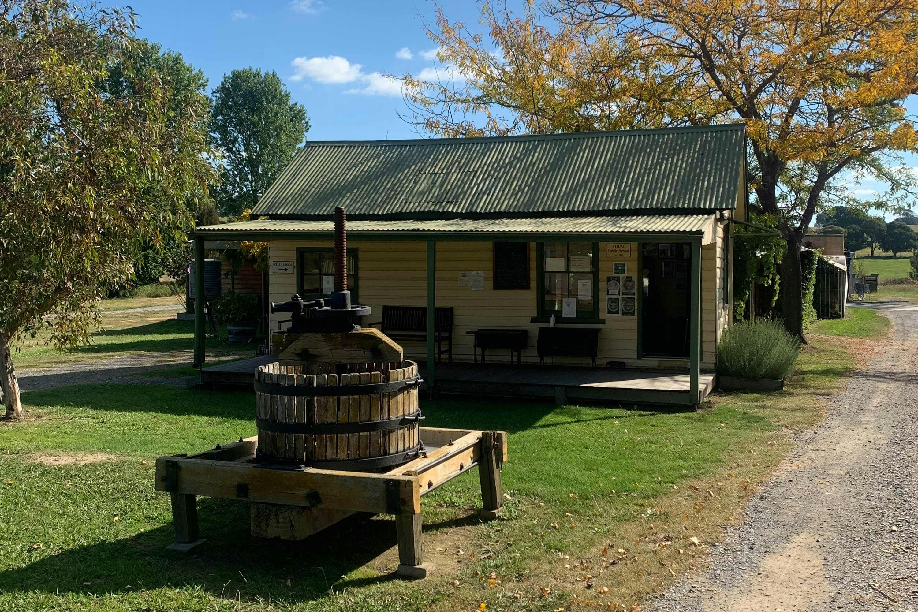 Helm wines tasting room old school room cottage
