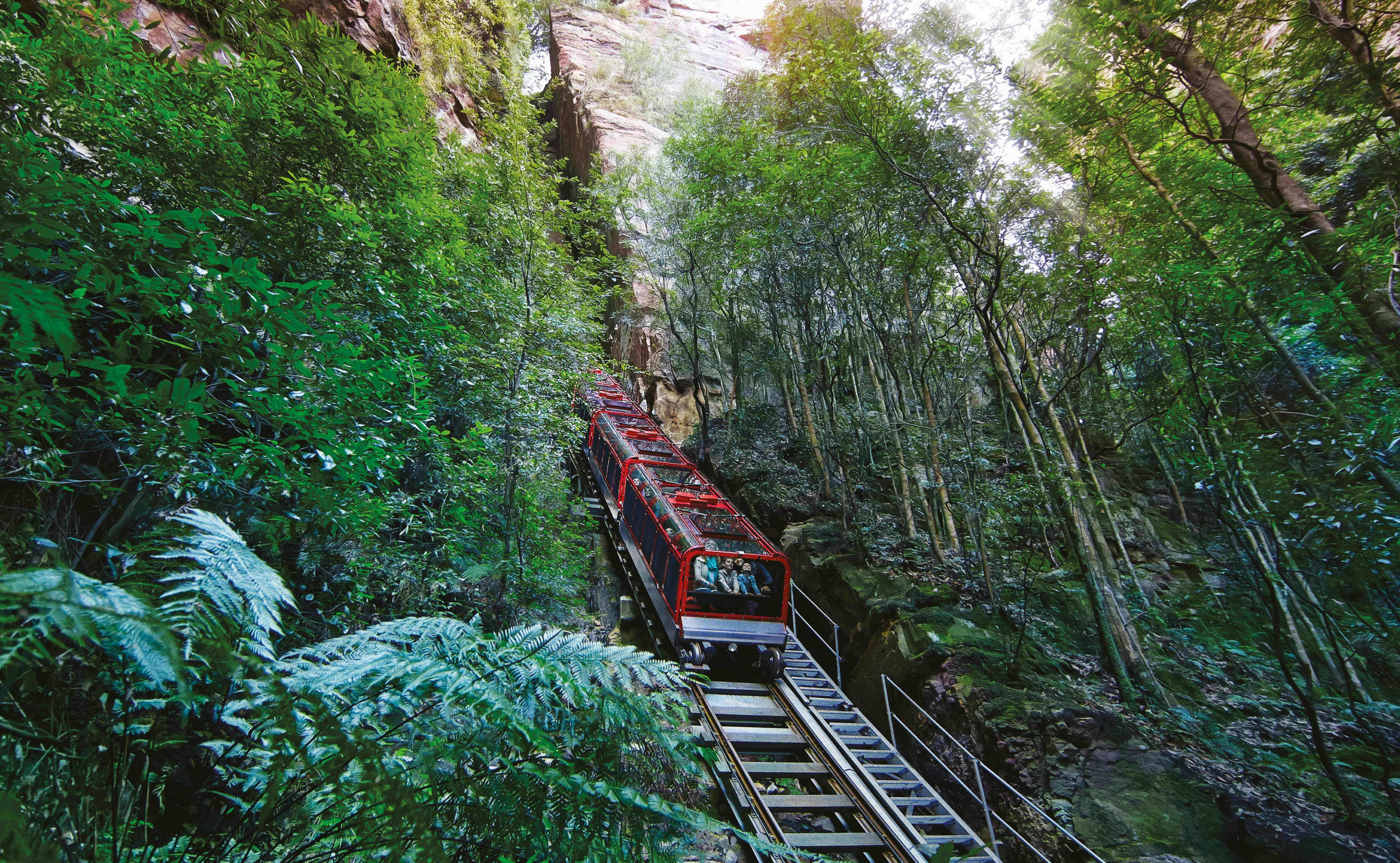 Enjoy the thrilling rides at Scenic World