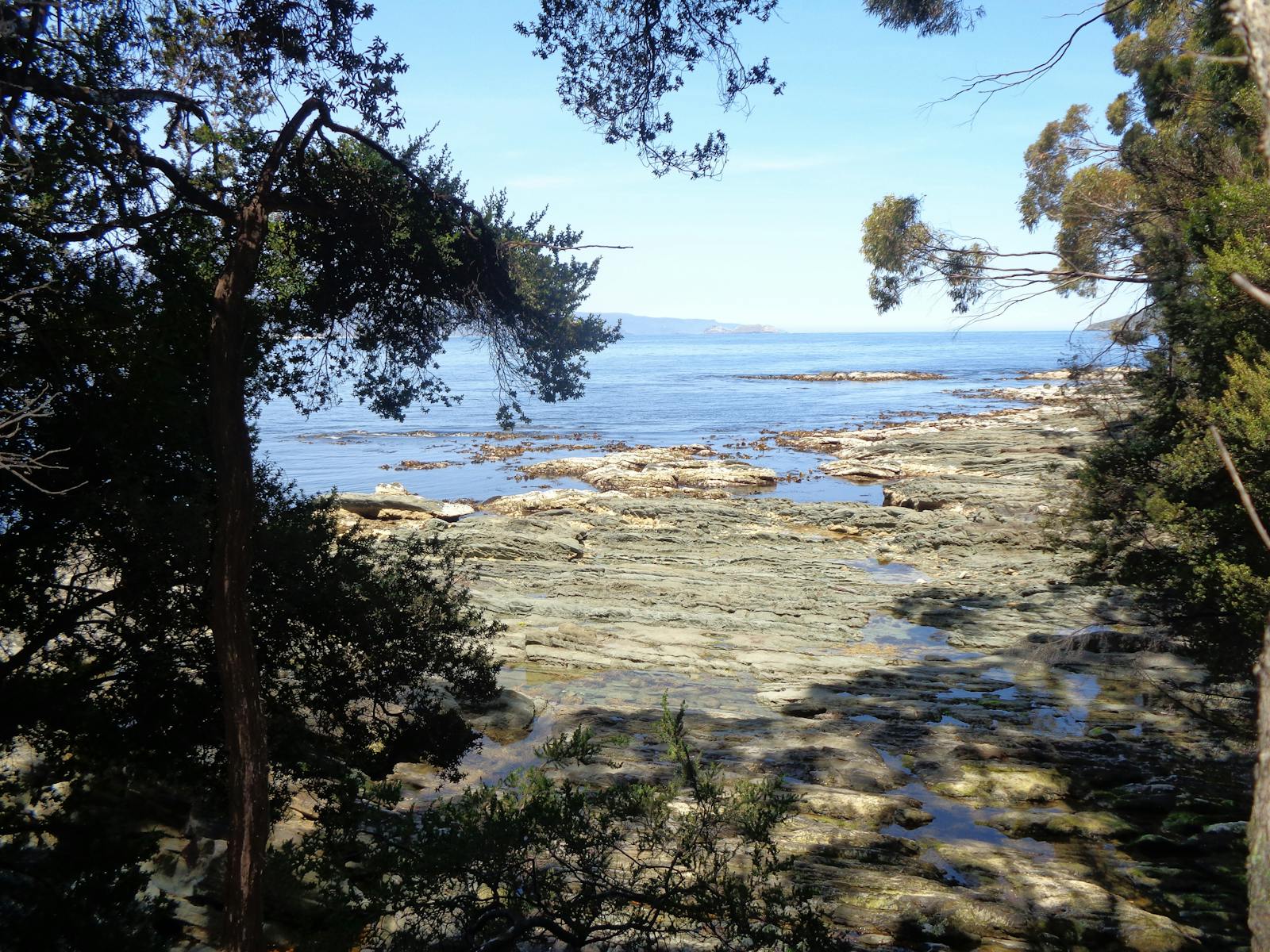 Little Deadman's Bay on The South Coast Track - a welcome sight after crossing The Ironbound Range