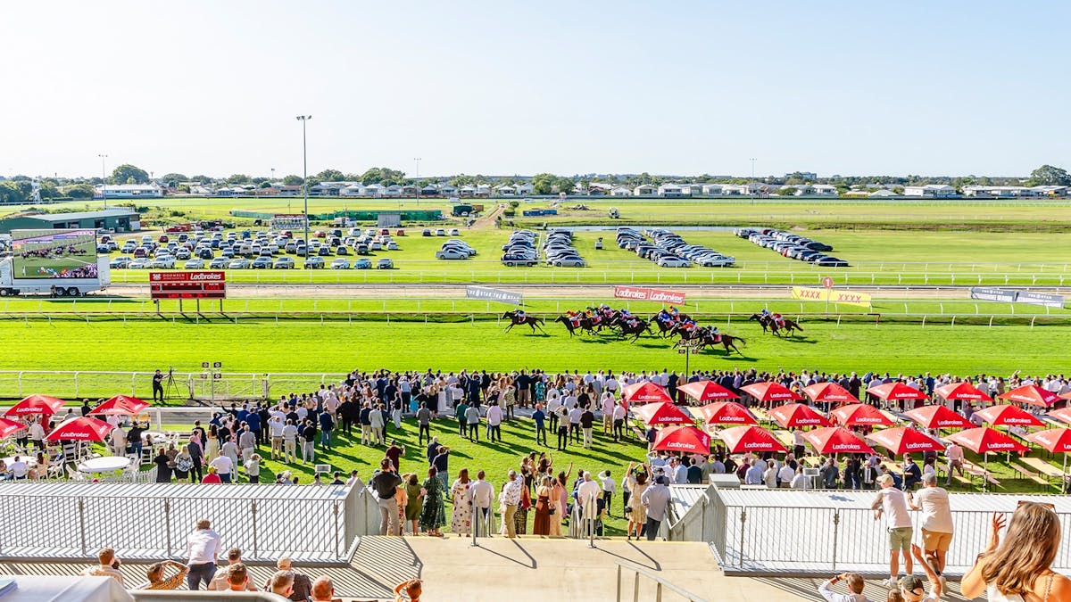 View of Doomben Racecourse and Grandstand