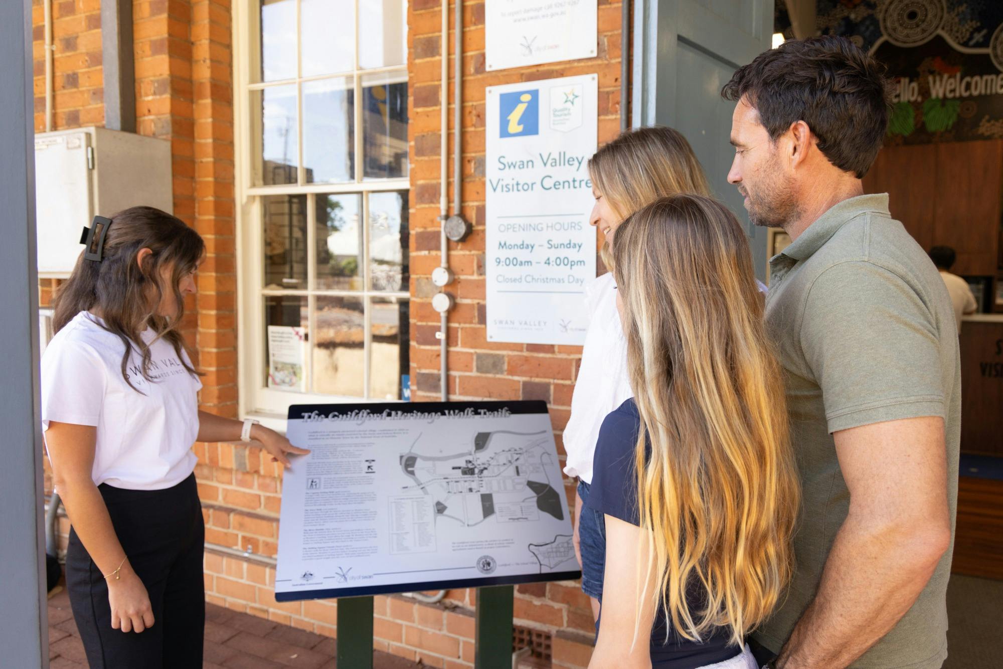 One of three walk trail headers, this one located Swan Valley Visitor Centre