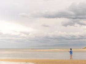 Fishing from shore - Swanwick River mouth