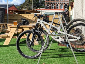 Beer garden Bike rack