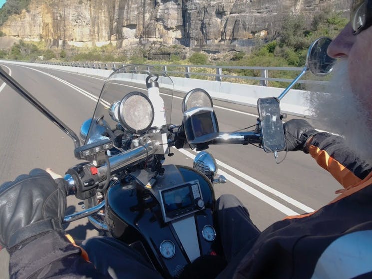 Sea Cliff Bridge - Just Cruisin' Motorcycle Tours Wollongong