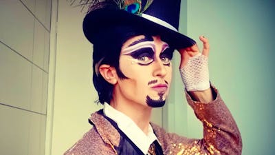 Drag King with tophat
